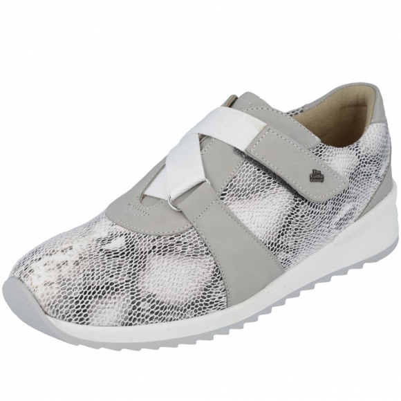 Finn Comfort Slipper in Grey/Pashmina