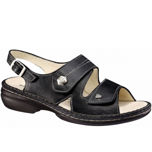 Finn Comfort Sandale in Schwarz