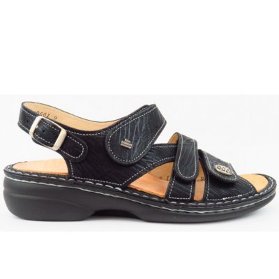 Finn Comfort Gomera Crumble Sandale in schwarz