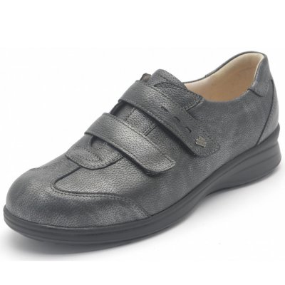 Finn Comfort Desenzano nerosilber Klettschuh in Nerosilber