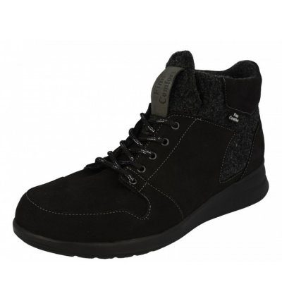 Finn Comfort Carezza schwarz/anth. Schnürstiefelette in Schwarz/Anthrazit