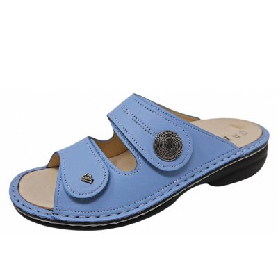 Finn Comfort Sansibar Pantolette in blue - hellblau