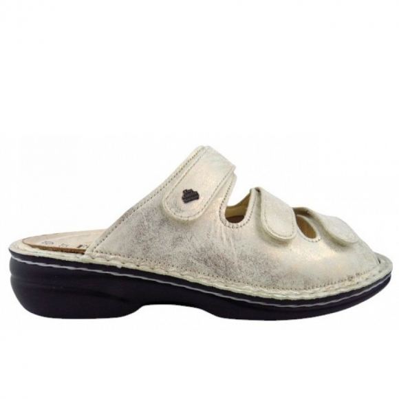 Finn Comfort Cisano FinnStretch oro Pantolette in oro steam