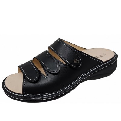 Finn Comfort Hellas Pantolette in schwarz