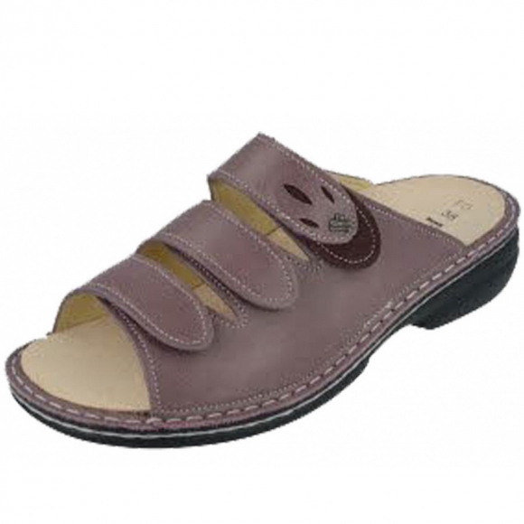 Finn Comfort in rose/wine
