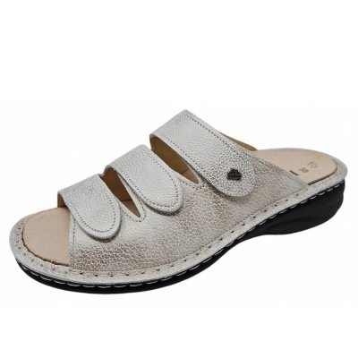 Finn Comfort Hellas Pantolette in taupe