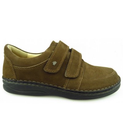 Finn Comfort Wicklow Nubuk Oil chestnut Klettschuh in chestnut