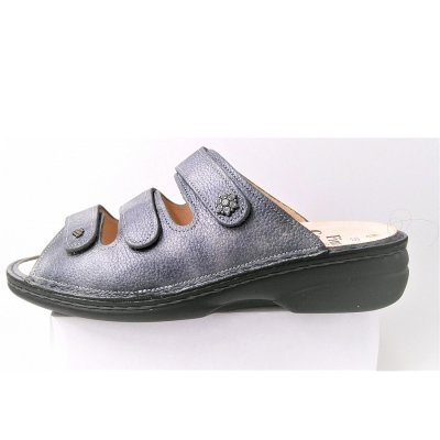Finn Comfort Menorca-S Pantolette in grau