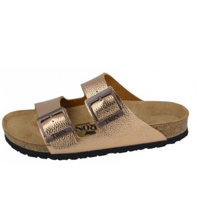Finn Comfort pameplonne slim Pantolette in Kupfer