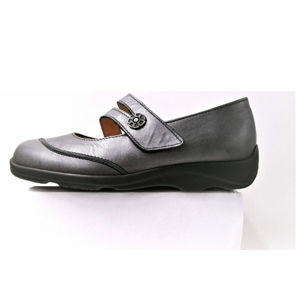 Finn Comfort Vivero- Met. taupe Ballerina in Taupe
