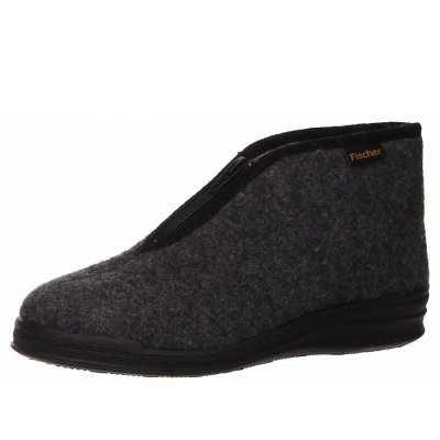 Fischer Markenschuhe Hausschuhe in grau Fischer Markenschuhe Hausschuhe in grau