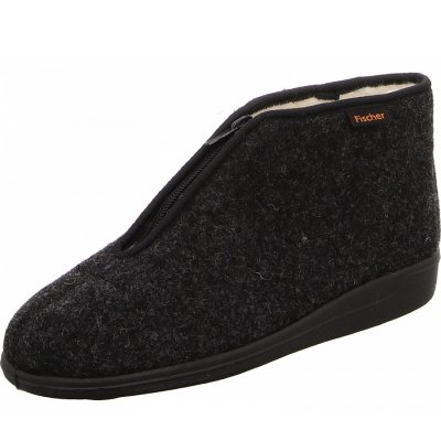 Fischer Markenschuhe Hausschuhe in grau Fischer Markenschuhe Hausschuhe in grau