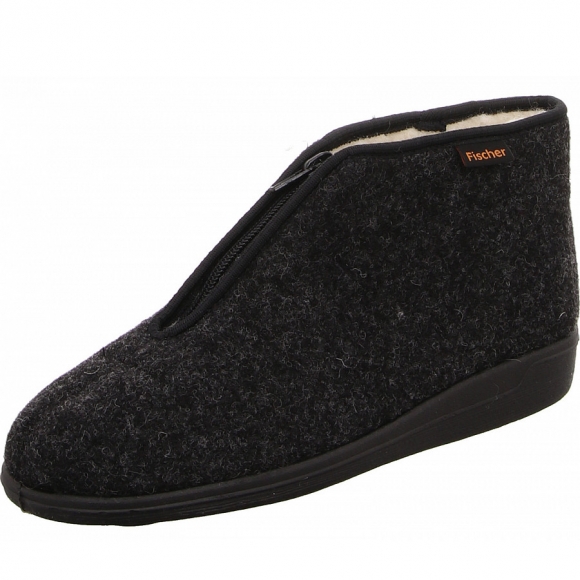 Fischer Markenschuhe Hausschuhe in grau