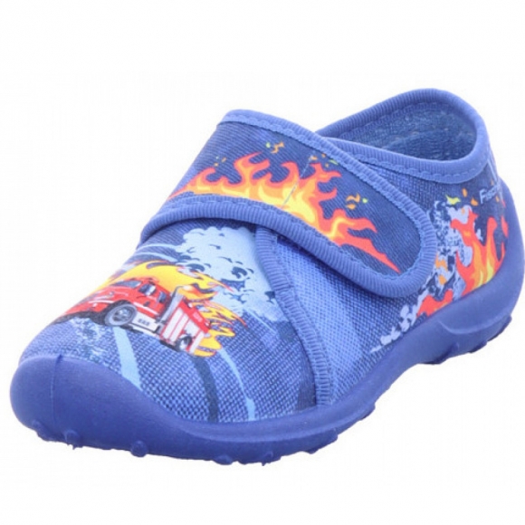 Fischer Markenschuhe Hausschuh in blau