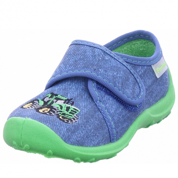 Fischer Markenschuhe Hausschuh in blau