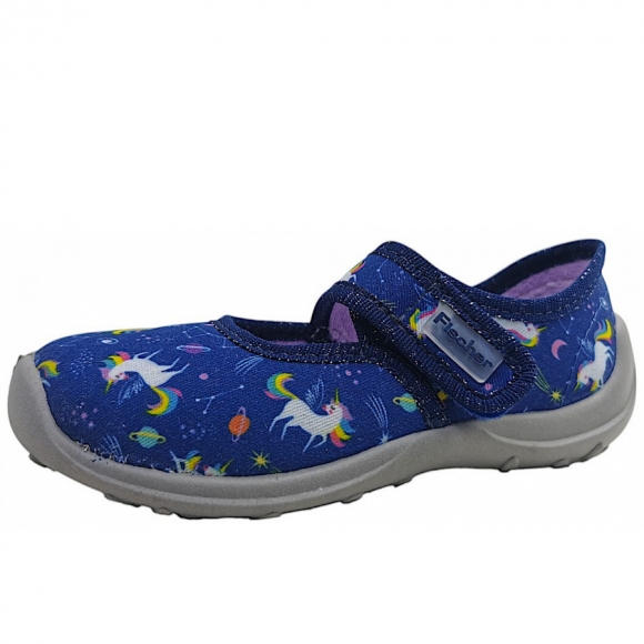 Fischer Markenschuhe Boogy Hausschuh in midnight 502