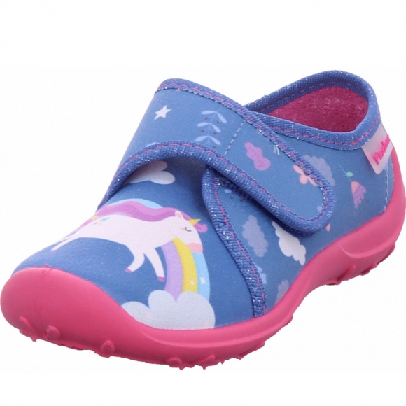 Fischer Markenschuhe Hausschuh in blau