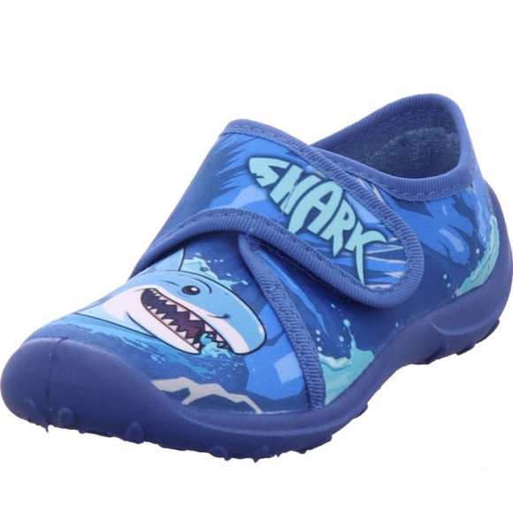 Fischer Markenschuhe Hausschuh in blau