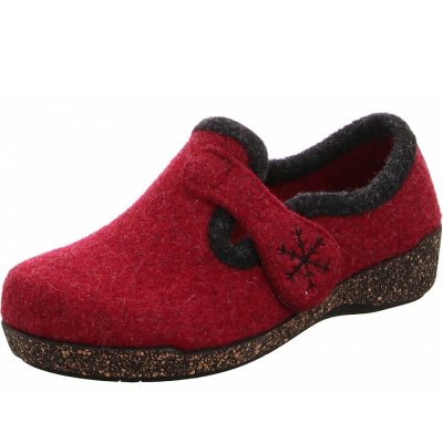 Fischer Markenschuhe Hausschuhe in dunkelrot Fischer Markenschuhe Hausschuhe in dunkelrot