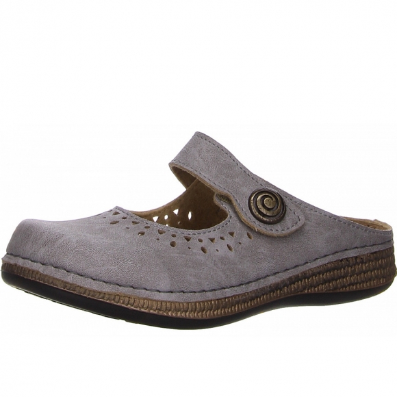 Fischer Markenschuhe Pantolette in stone
