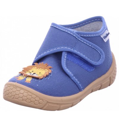 Fischer Markenschuhe löwe Hausschuh in blau