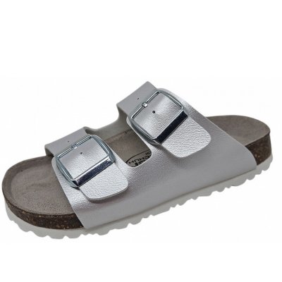 Fischer Markenschuhe Pantolette in SILBER Fischer Markenschuhe Pantolette in SILBER