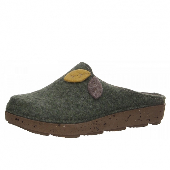 Fischer Markenschuhe Hauschuhe in grün