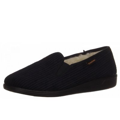 Fischer Markenschuhe Hausschuhe in dunkelblau