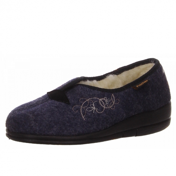 Fischer Markenschuhe Hausschuhe in blau