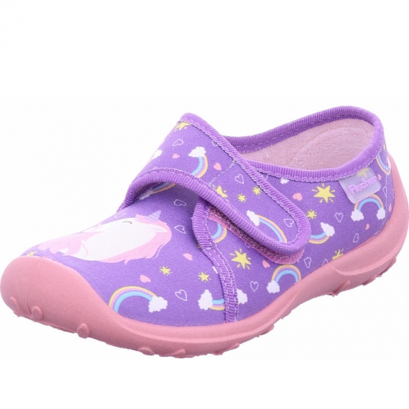 Fischer Markenschuhe Hausschuh in lila