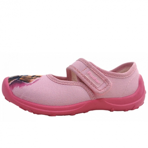 Fischer Markenschuhe Boogy Hausschuh in Rose 307