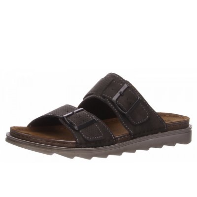 Fischer Markenschuhe Pantolette in grau