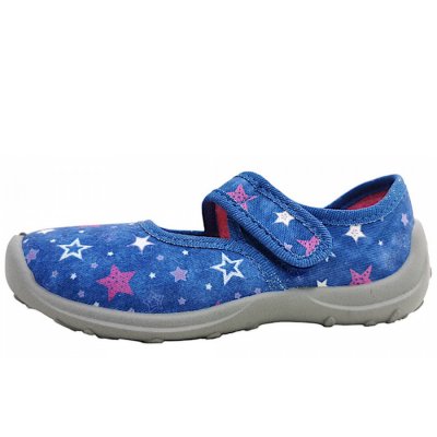 Fischer Markenschuhe Boogy Hausschuh in 555- Blau Fischer Markenschuhe Boogy Hausschuh in 555- Blau