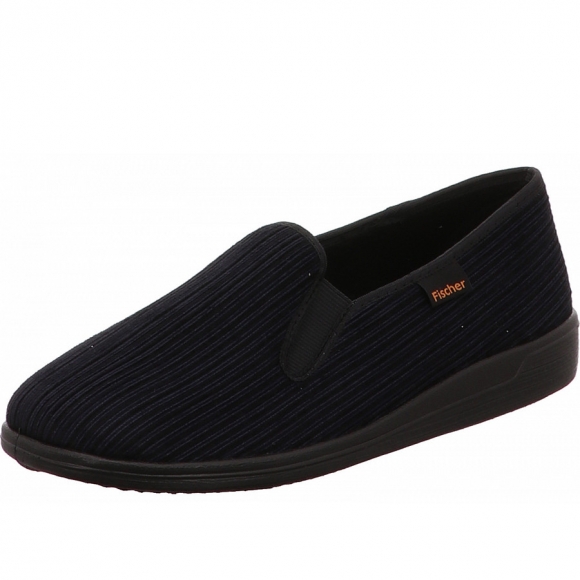 Fischer Markenschuhe Hausschuhe in dunkelblau