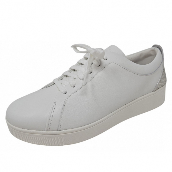 fitflop Rally Chrystal Sneaker in urban white silver