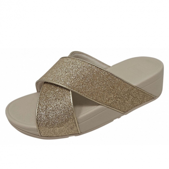 fitflop Lilu Glitterdust Pantolette in platino