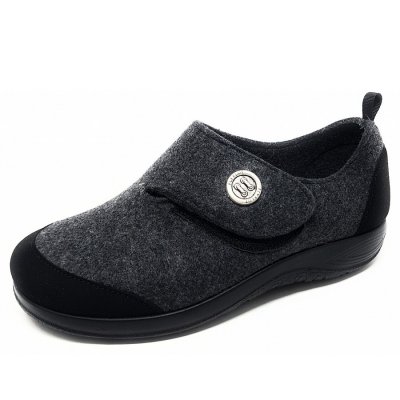 FLY FLOT Hausschuh in anthrazit Warmfutter FLY FLOT Hausschuh in anthrazit Warmfutter