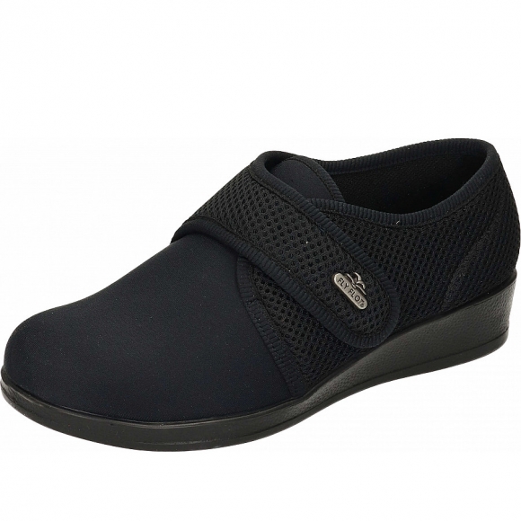 FLY FLOT stretch Hauschuhe in schwarz