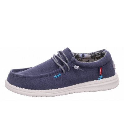 Fusion Slipper in washed canvas navy Fusion Slipper in washed canvas navy