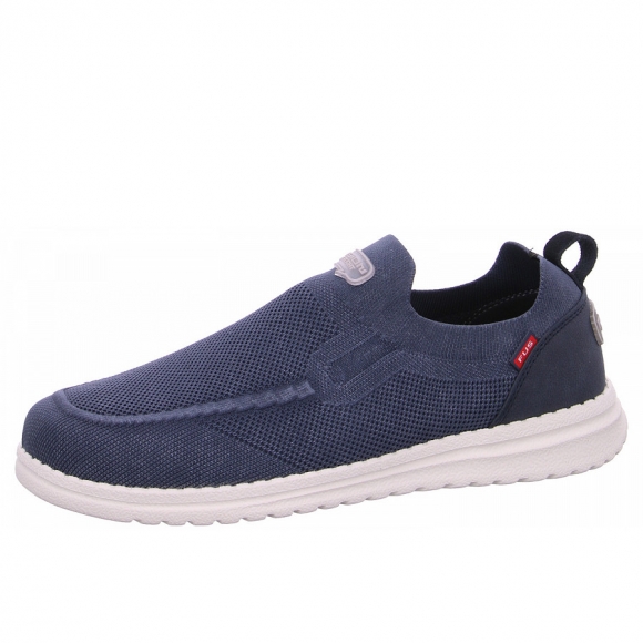 Fusion 2-2-2-0103-0723 Slipper in blue washed knit