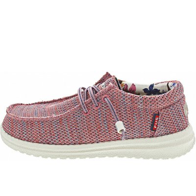 Fusion sportlicher Schnürer in Melange knit pink