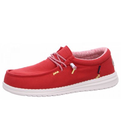 Fusion Leinenschuh in stone washed red Fusion Leinenschuh in stone washed red