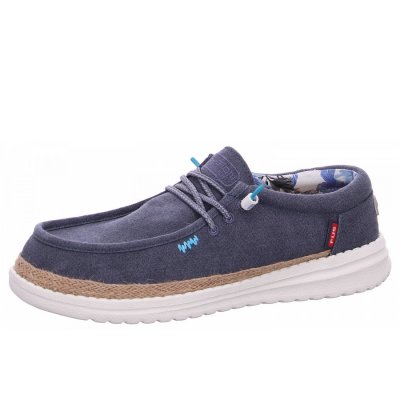 Fusion Slipper in washed canvas navy Fusion Slipper in washed canvas navy