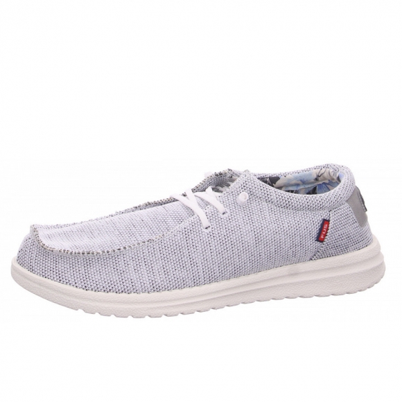 Fusion Slipper in white fine knit