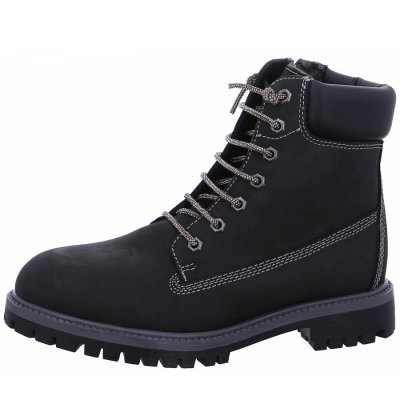 Fusion Schnürstiefel in black glitter