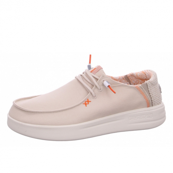 Fusion Slipper in washed canvas sand