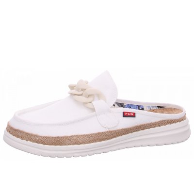 Fusion Slipper in raffia white Fusion Slipper in raffia white