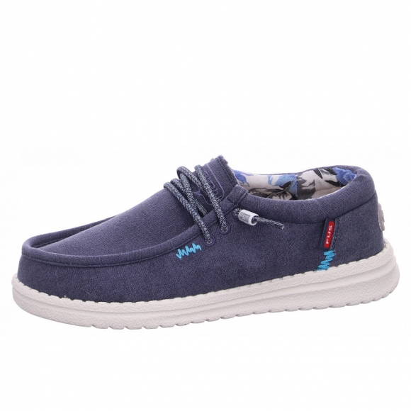 Fusion Slipper in washed canvas navy
