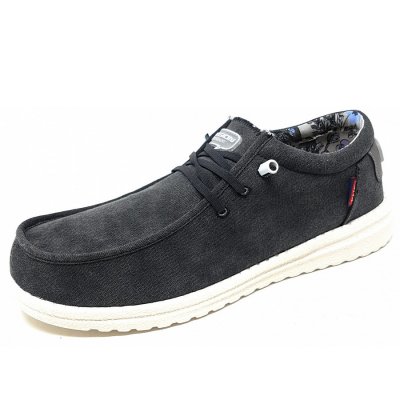 Fusion Schnürer in washed canvas black Fusion Schnürer in washed canvas black