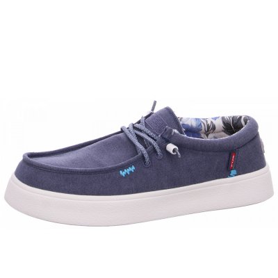 Fusion Slipper in washed canvas navy Fusion Slipper in washed canvas navy